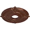 Ekena Millwork Attica Ceiling Medallion (Fits Canopies up to 5"), Hand-Painted Copper Penny, 18"OD x 4"ID x 5/8"P CM18ATCPS - alternate 3